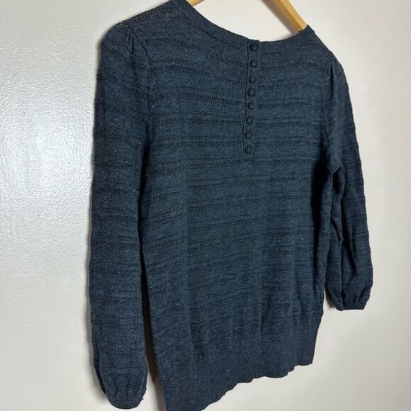 CLEARANCE! Charcoal LOFT Crewneck Sweater Size S EUC - Picture 4 of 5